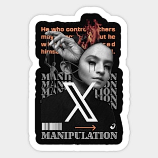 Manipulation X Sticker